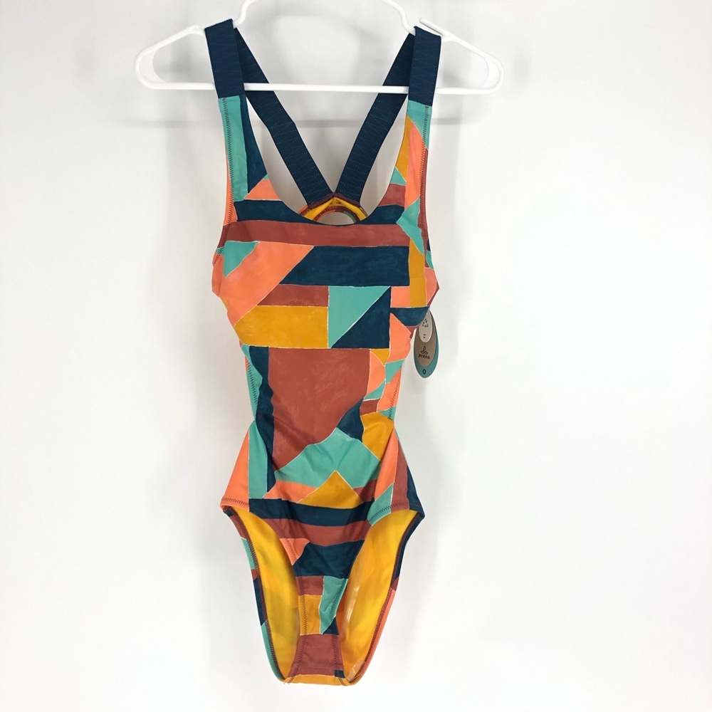 PRANA NWT NEOLANI CUT OUT ONE PIECE SWIMSUIT ALANT - Picture 2 of 11